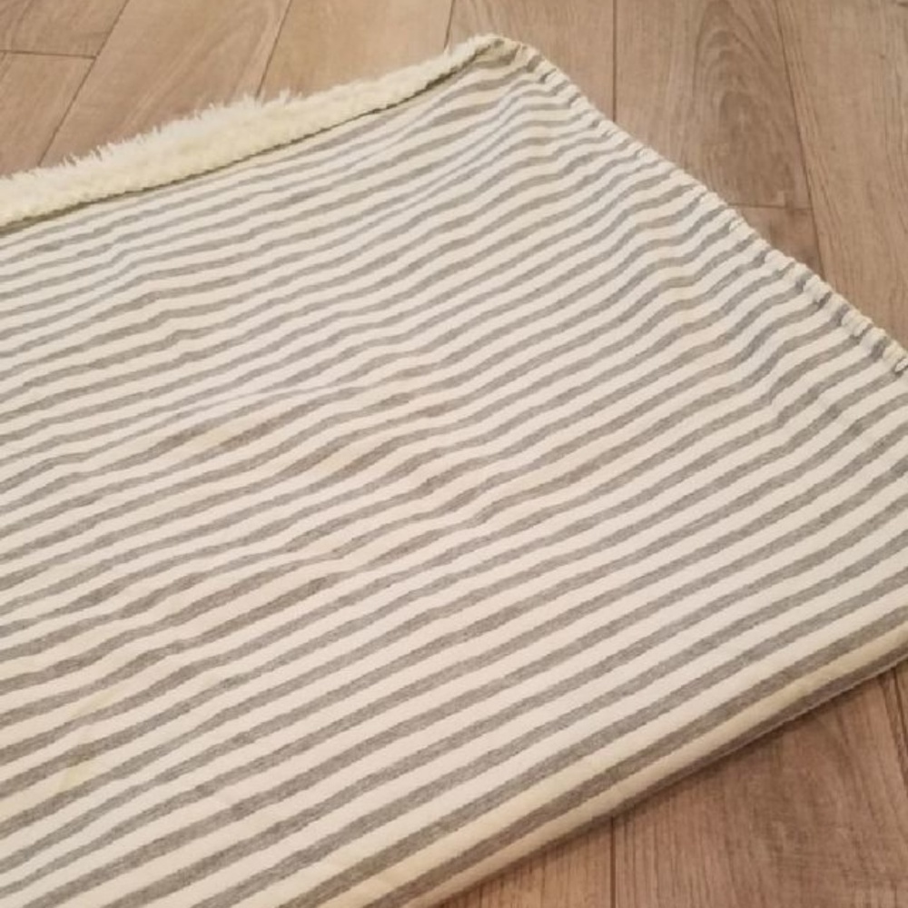 Gray Striped Blanket